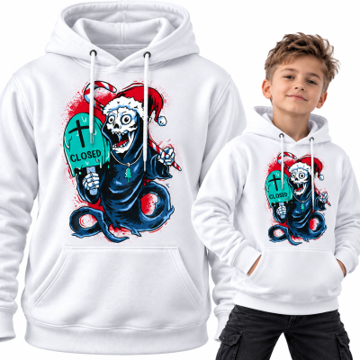 BLUZA Z KAPTUREM  ŚWIĄTECZNA FREE DAY